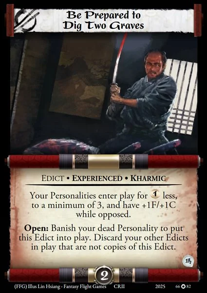 Be Prepared to Dig Two Graves • Experienced