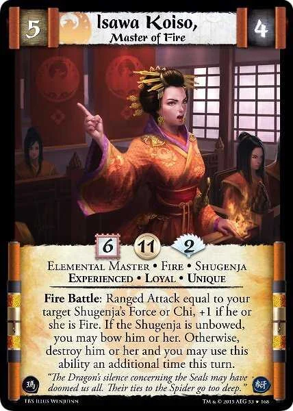 Isawa Koiso, Master of Fire