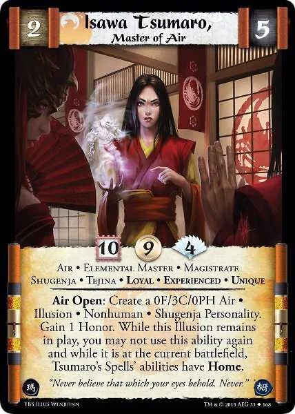 Isawa Tsumaro, Master of Air