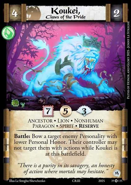 Koukei, Claws of the Pride