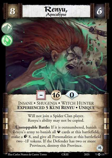 Renyu, Apocalypse