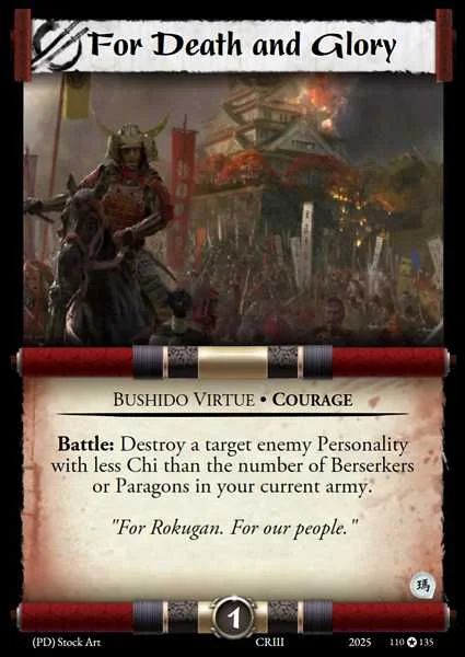 For Death and Glory