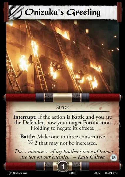 Onizuka's Greeting