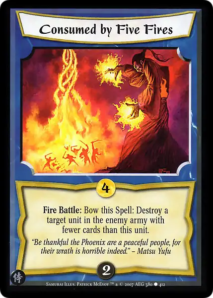 Consumed by Five Fires