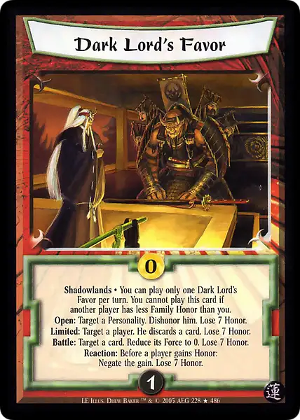 Dark Lord's Favor