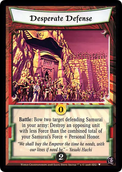 Desperate Defense
