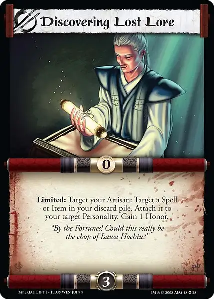 Discovering Lost Lore