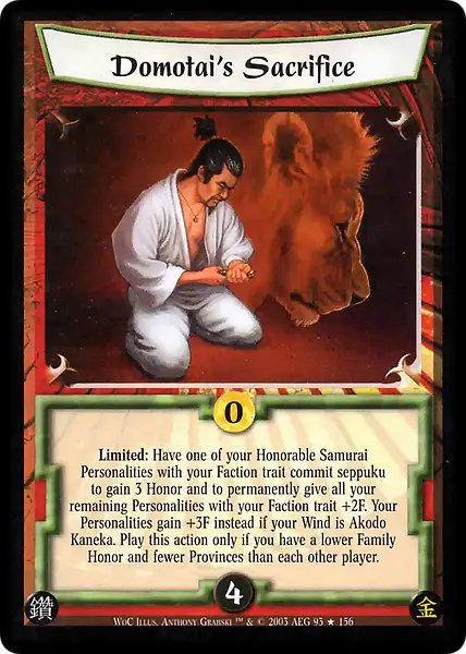 Domotai's Sacrifice