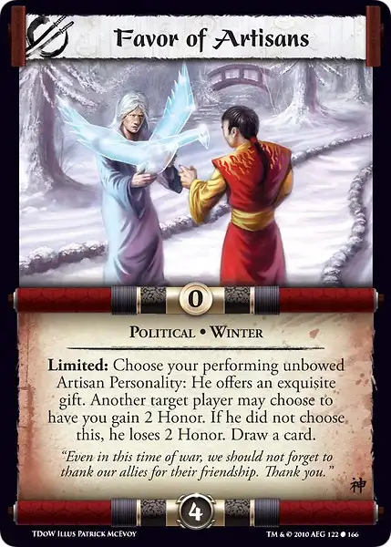 Favor of Artisans