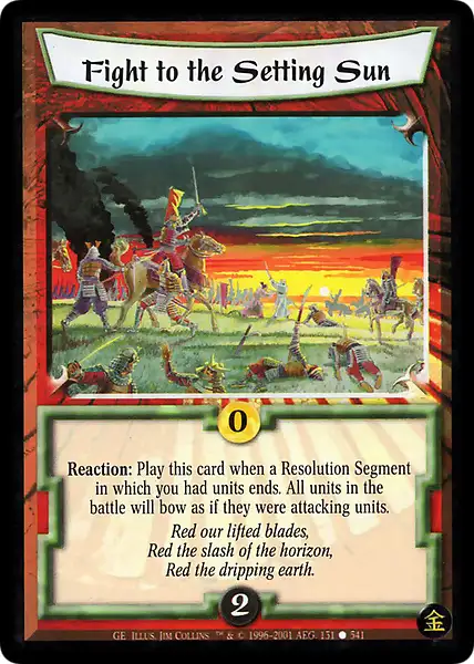 Fight to the Setting Sun