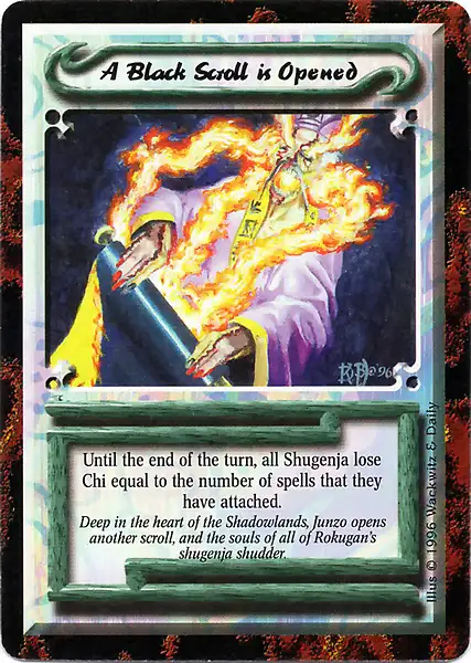 A Black Scroll is Opened