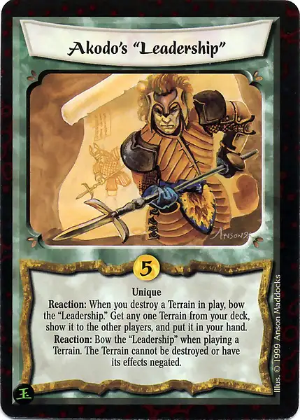 Akodo's "Leadership"