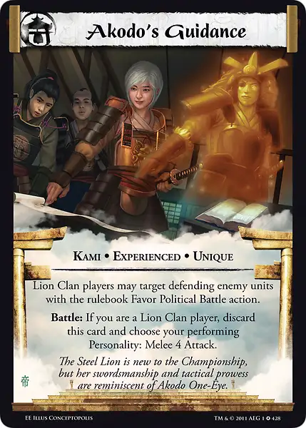 Akodo's Guidance • Experienced