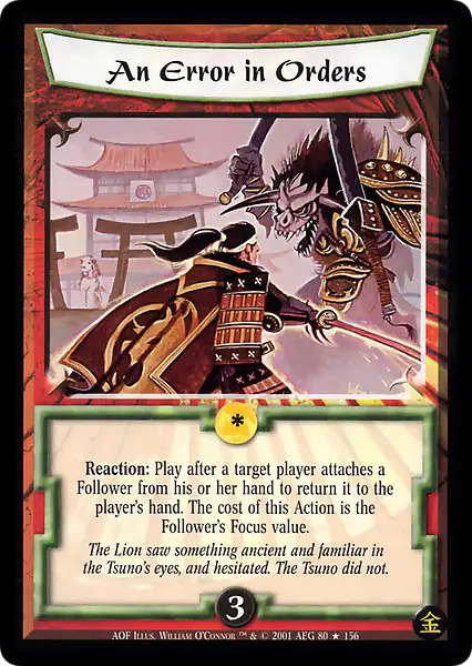 An Error in Orders