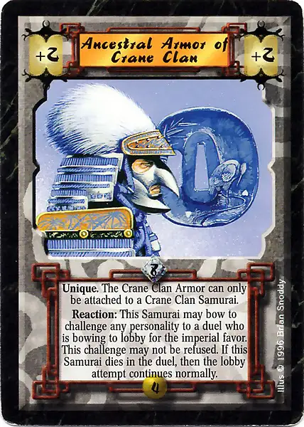 Ancestral Armor of Crane Clan