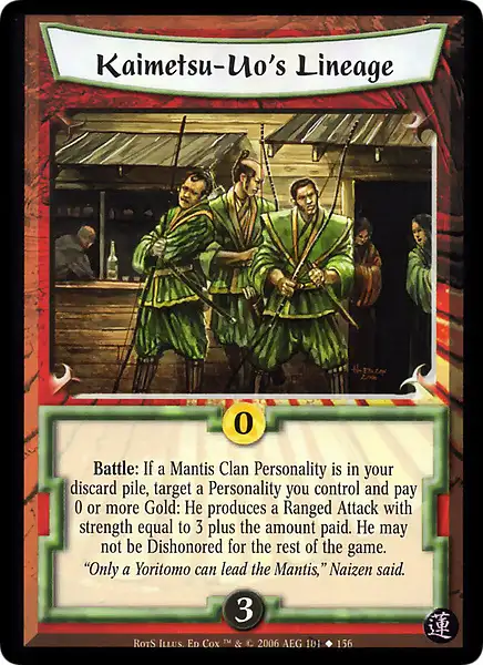 Kaimetsu-Uo's Lineage