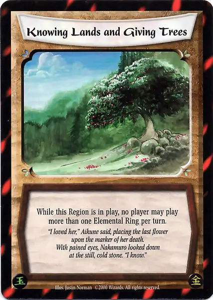 Knowing Lands and Giving Trees