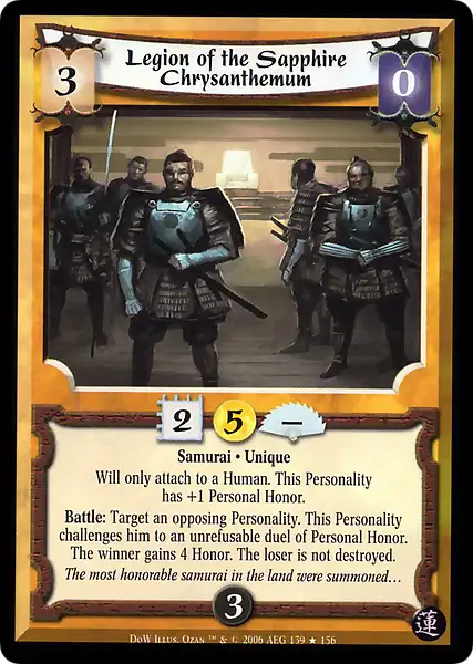 Legion of the Sapphire Chrysanthemum