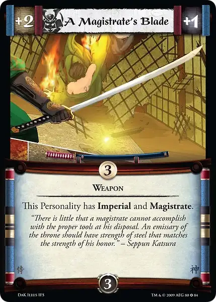 A Magistrate's Blade