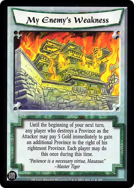 My Enemy's Weakness
