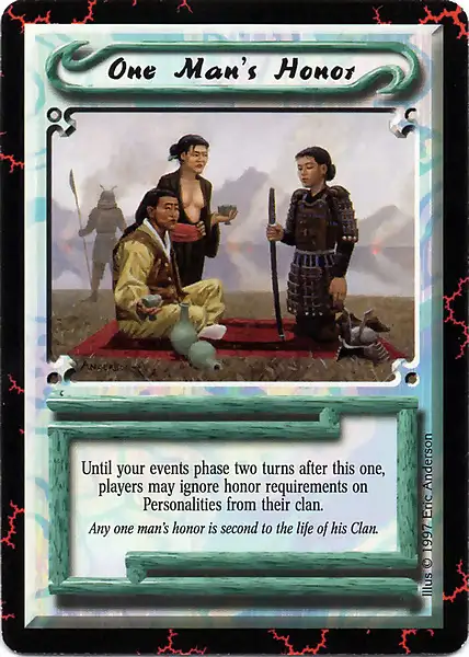 One Man's Honor