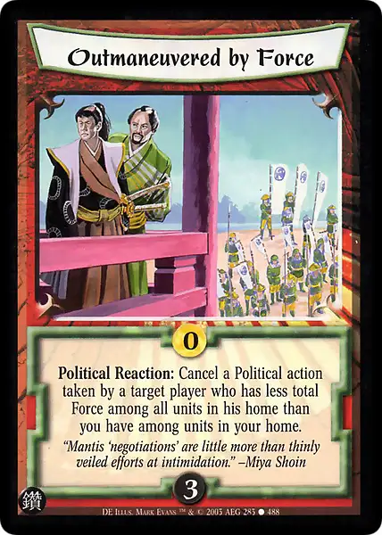 Outmaneuvered by Force