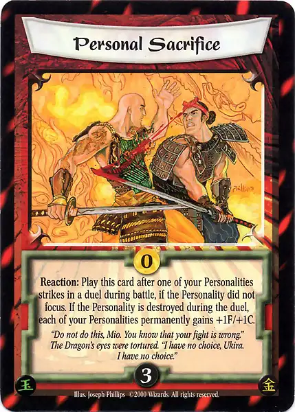 Personal Sacrifice