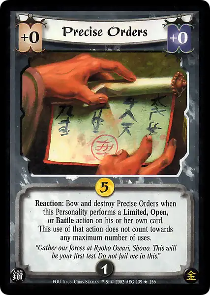Precise Orders