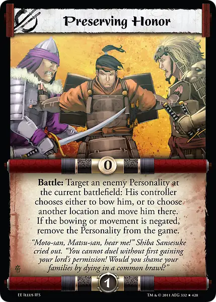 Preserving Honor