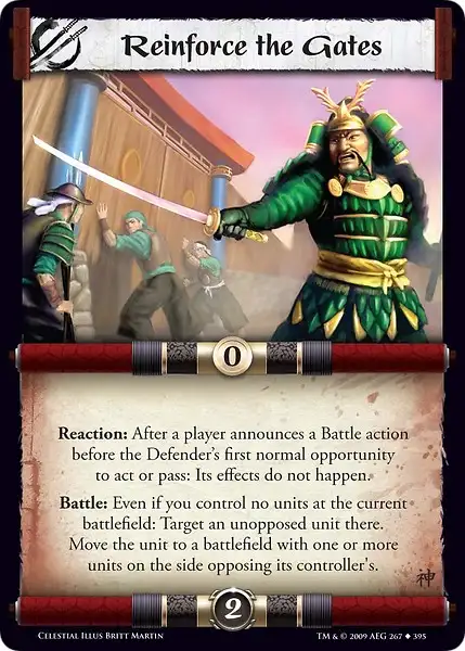 Reinforce the Gates