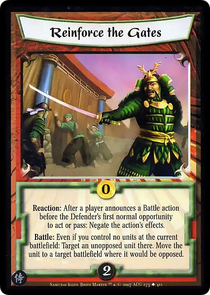 Reinforce the Gates