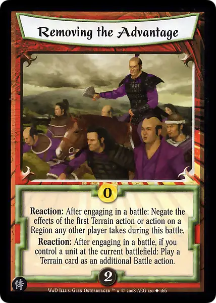 Removing the Advantage