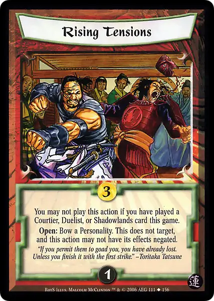 Rising Tensions