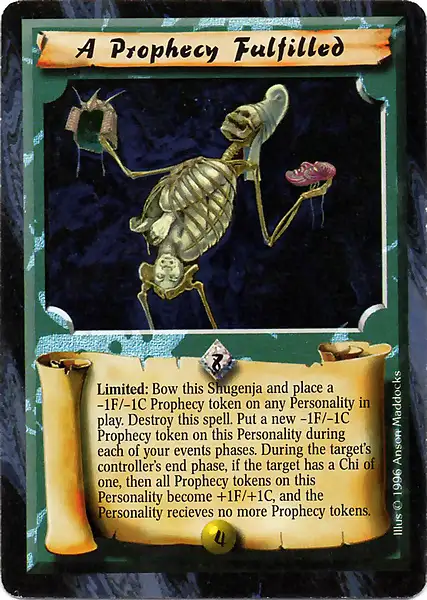 A Prophecy Fulfilled