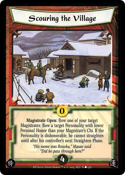 Scouring the Village