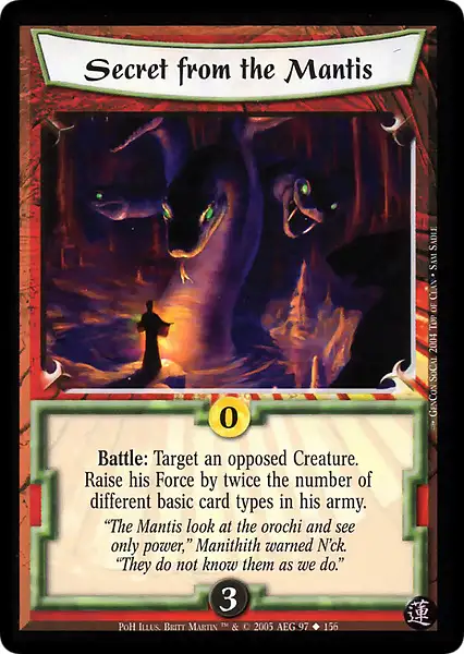 Secret from the Mantis