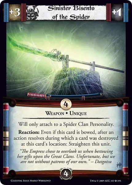 Sinister Bisento of the Spider