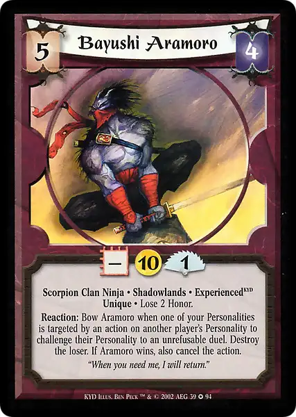 Bayushi Aramoro • ExperiencedKYD