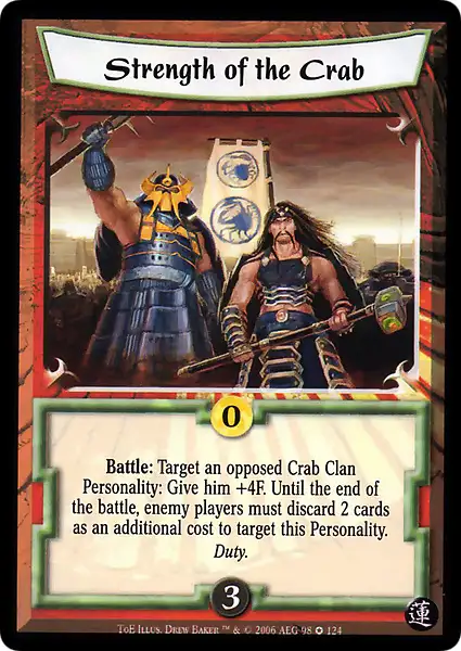 Strength of the Crab