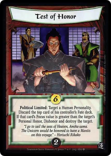 Test of Honor