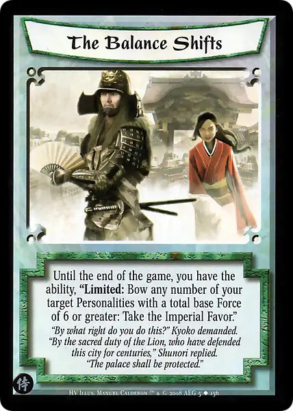 The Balance Shifts