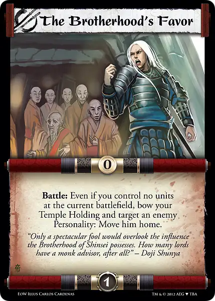 The Brotherhood's Favor