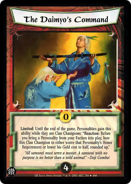 The Daimyo's Command