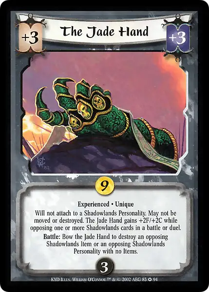 The Jade Hand • Experienced