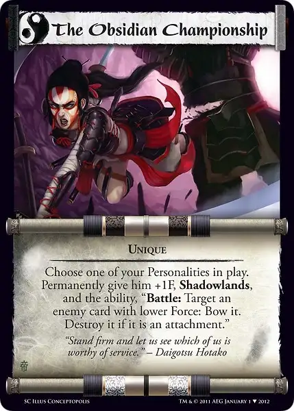 The Obsidian Championship