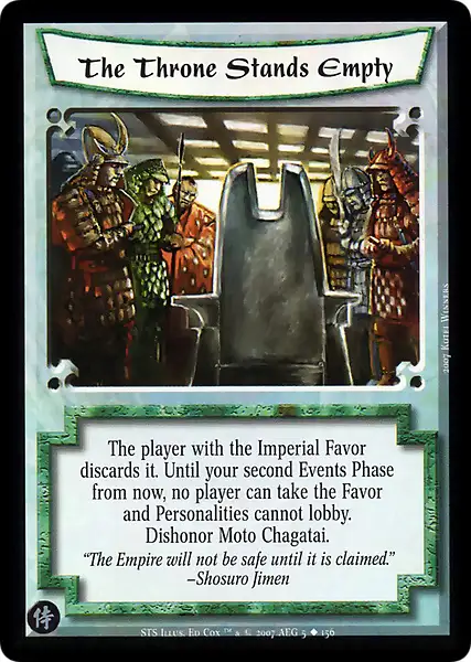 The Throne Stands Empty