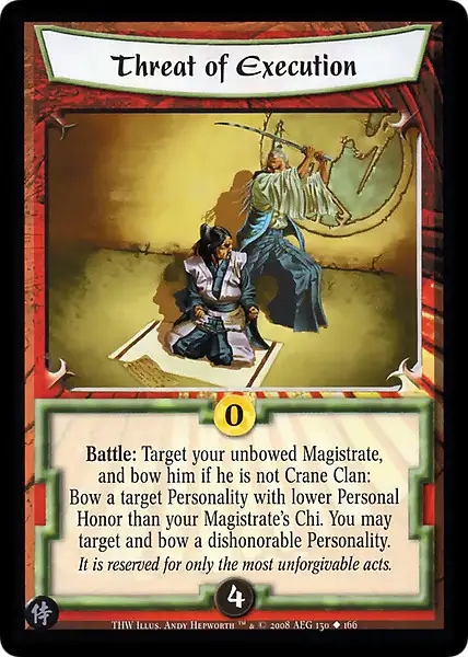 Threat of Execution