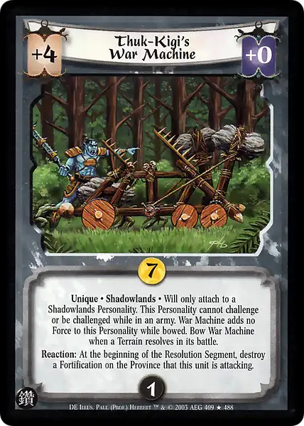 Thuk-Kigi's War Machine