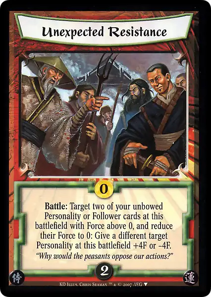 Unexpected Resistance