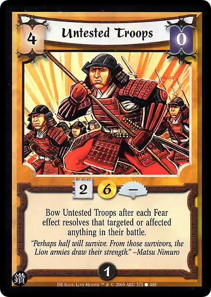 Untested Troops